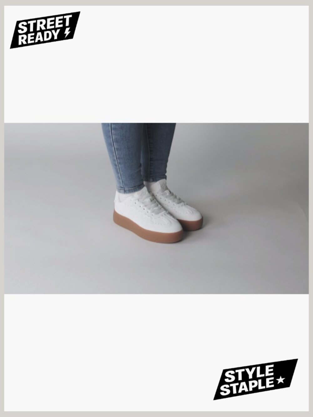Women's Lace-Up Chunky Sneakers Memory Foam Arch Support Tennis Walking Shoes - Picture 7 of 7